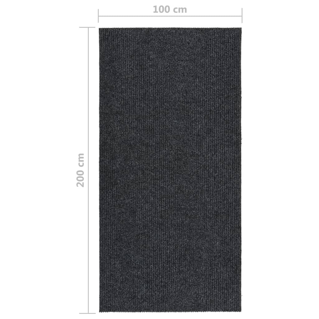 vidaXL Carpet Runner | Anthracite | 70% Polypropylene, 30% Polyester
