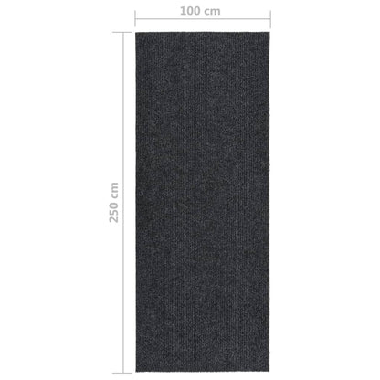vidaXL Dirt Trapper Carpet Runner 100x250 cm Anthracite