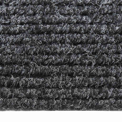 vidaXL Carpet Runner | Anthracite | 70% PP, 30% PES | 100 x 300 cm | Non-slip