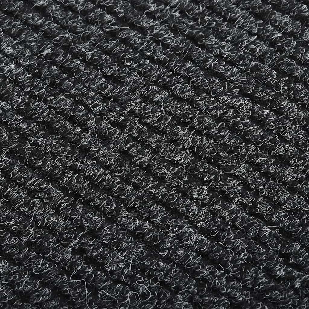 vidaXL Carpet Runner | Anthracite | 70% PP, 30% PES | 100x500 cm | Non-slip