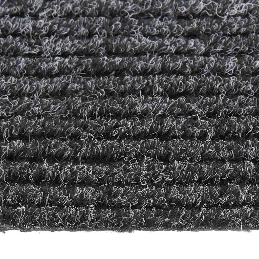 vidaXL Carpet Runner | Anthracite | 70% PP, 30% PES | 100x500 cm | Non-slip