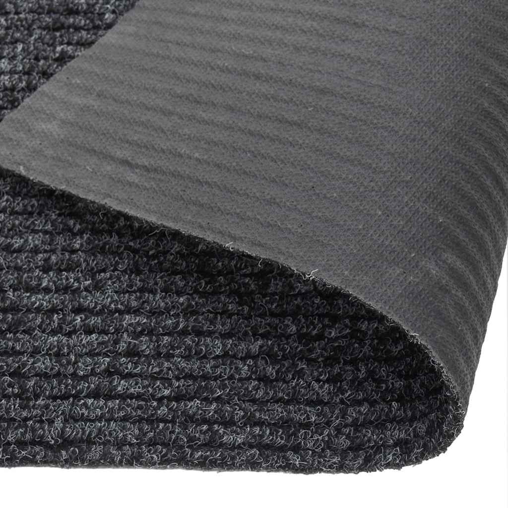 vidaXL Carpet Runner | Anthracite | 70% PP, 30% PES | 100x500 cm | Non-slip