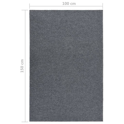vidaXL Carpet Runner | Grey | 70% Polypropylene, 30% Polyester | 100 x 150 cm