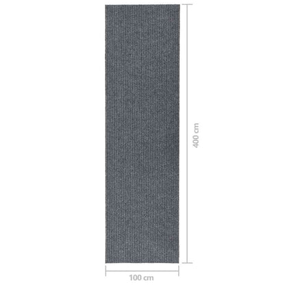 vidaXL Carpet Runner | Grey | 70% Polypropylene, 30% Polyester | 100 x 400 cm