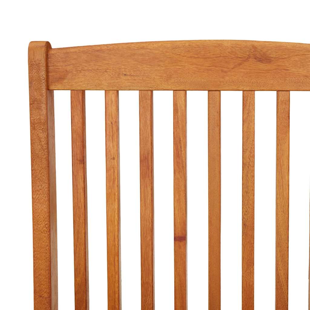 vidaXL Folding Chairs 2 pcs Solid Eucalyptus Wood