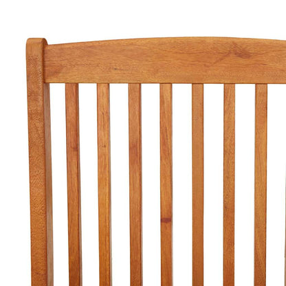 vidaXL Folding Chairs 2 pcs Solid Eucalyptus Wood