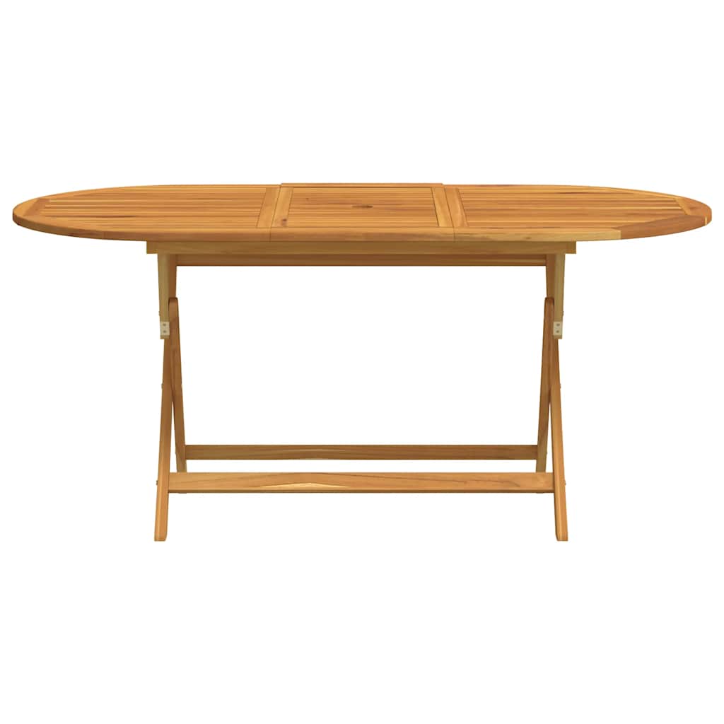 vidaXL Folding Garden Table 160x85x75 cm Solid Eucalyptus Wood