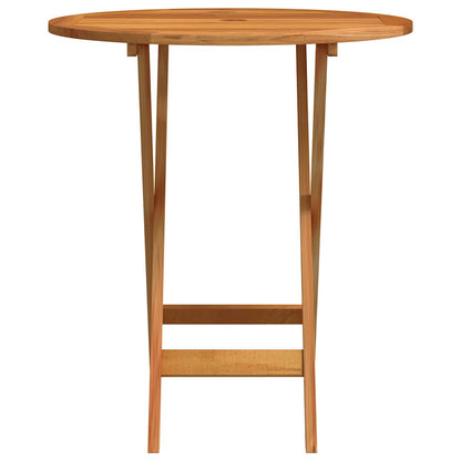 vidaXL Garden Table | Natural Wood | Solid eucalyptus wood | Small | Foldable