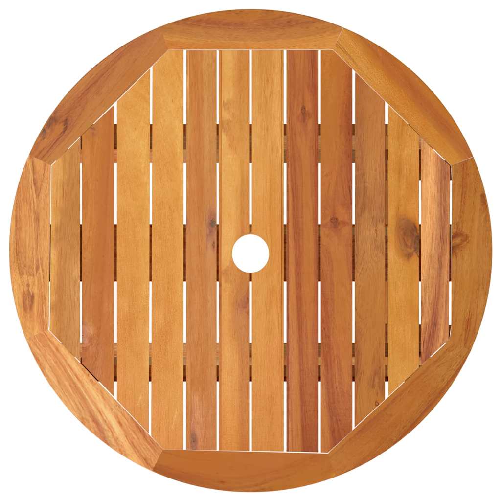 vidaXL Garden Table | Natural Wood | Solid eucalyptus wood | Small | Foldable