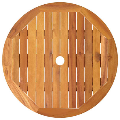 vidaXL Garden Table | Natural Wood | Solid eucalyptus wood | Small | Foldable