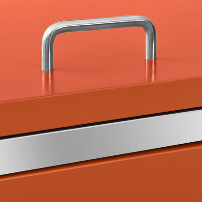 vidaXL Double Wheelie Bin Shed 138x77.5x112.5 cm Stainless Steel