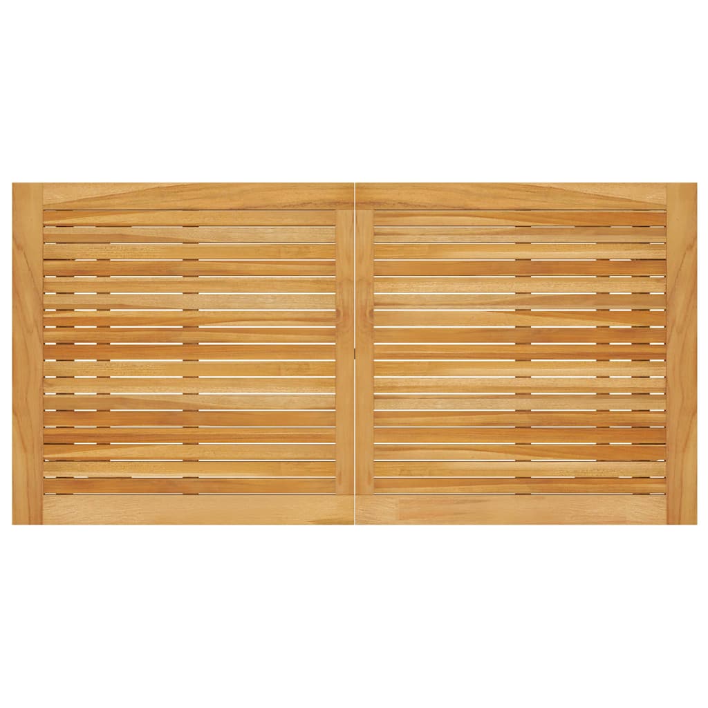vidaXL Dining Set | Brown | Solid acacia wood, PE rattan, powder-coated steel