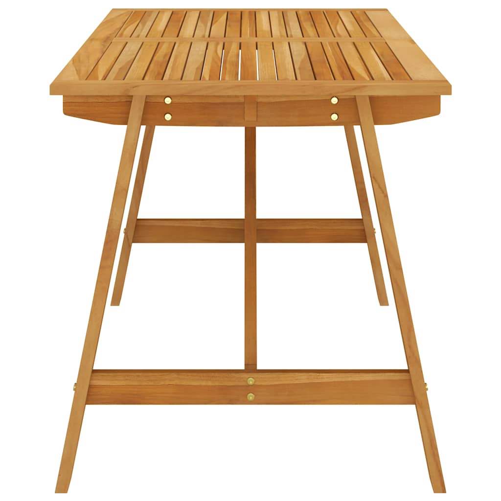 vidaXL Dining Set | Grey | Solid Acacia wood, PE Rattan, Powder-Coated Steel