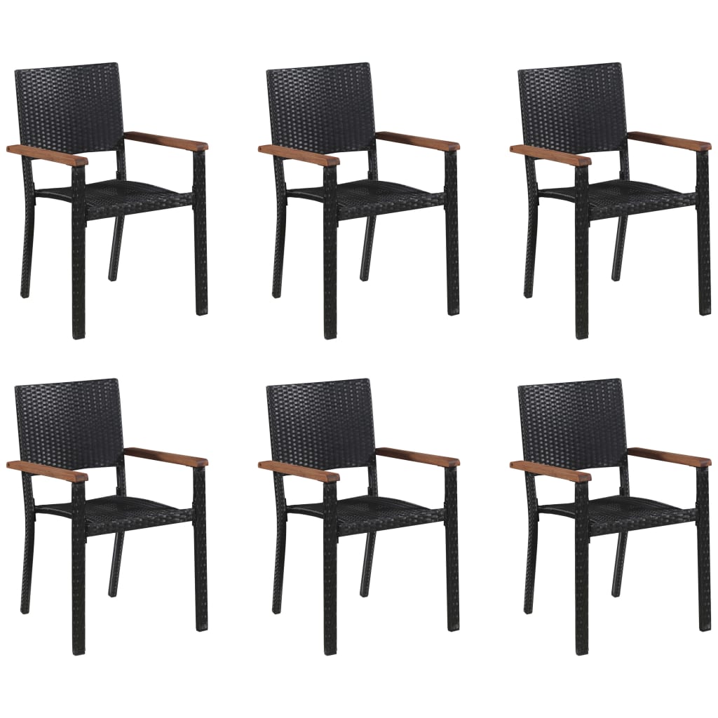 vidaXL Dining Set | Black and Brown