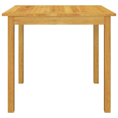 vidaXL Dining Set | Table: Natural Wood | Solid acacia wood | Medium | Stackable