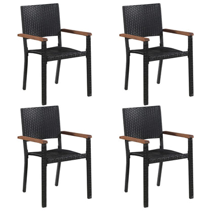 vidaXL Dining Set | Brown and black
