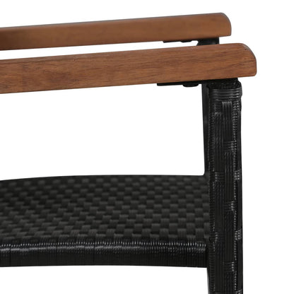 vidaXL Dining Set | Brown and black