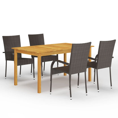 vidaXL Dining Set | Brown