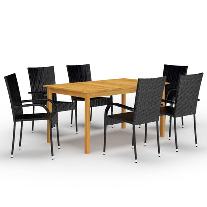 vidaXL Dining Set | Black