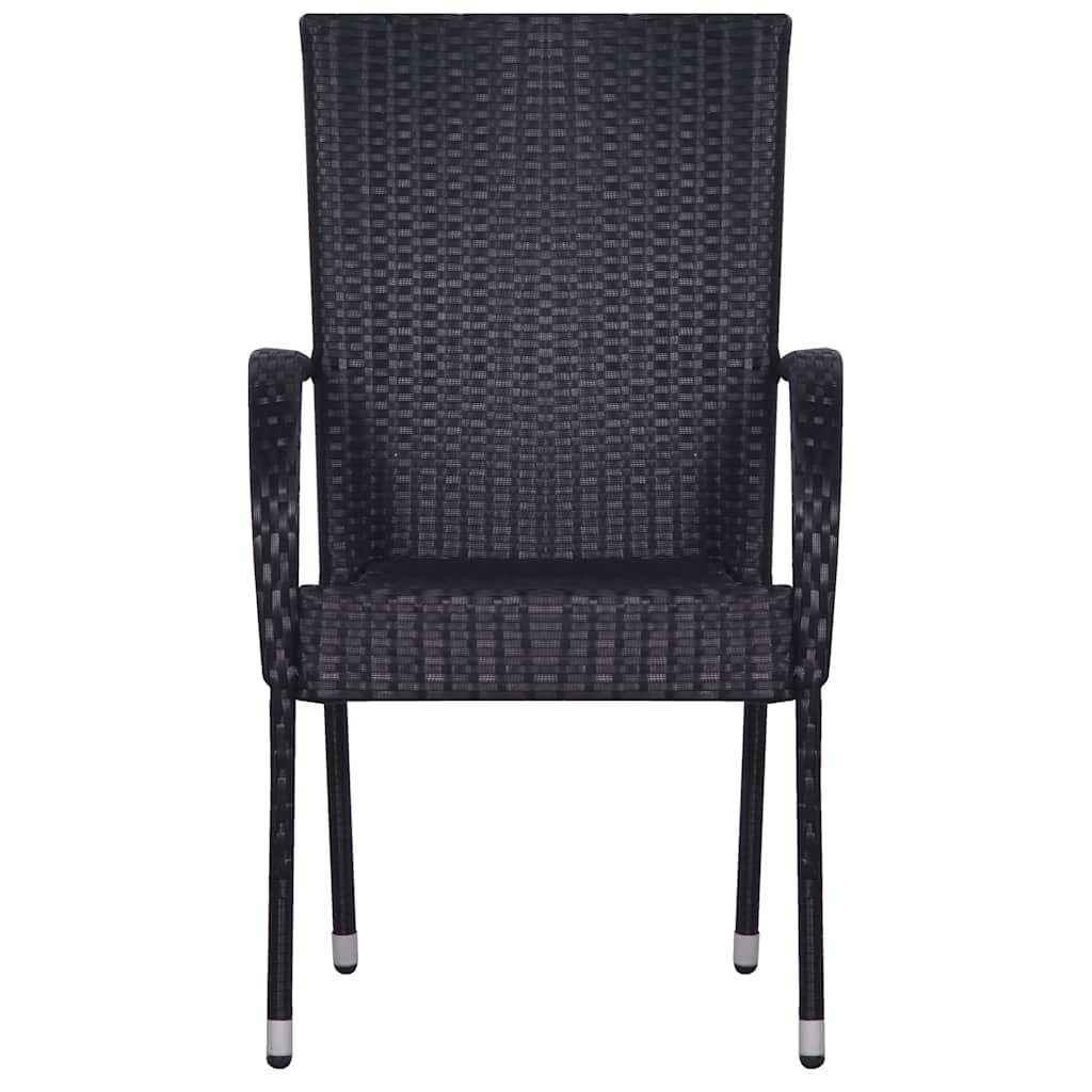 vidaXL Dining Set | Black, Natural