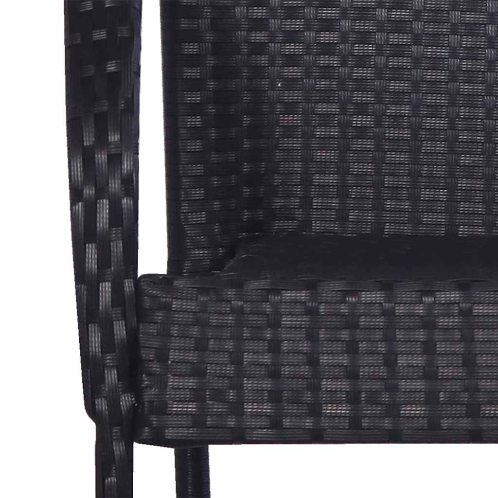 vidaXL Dining Set | Black, Natural