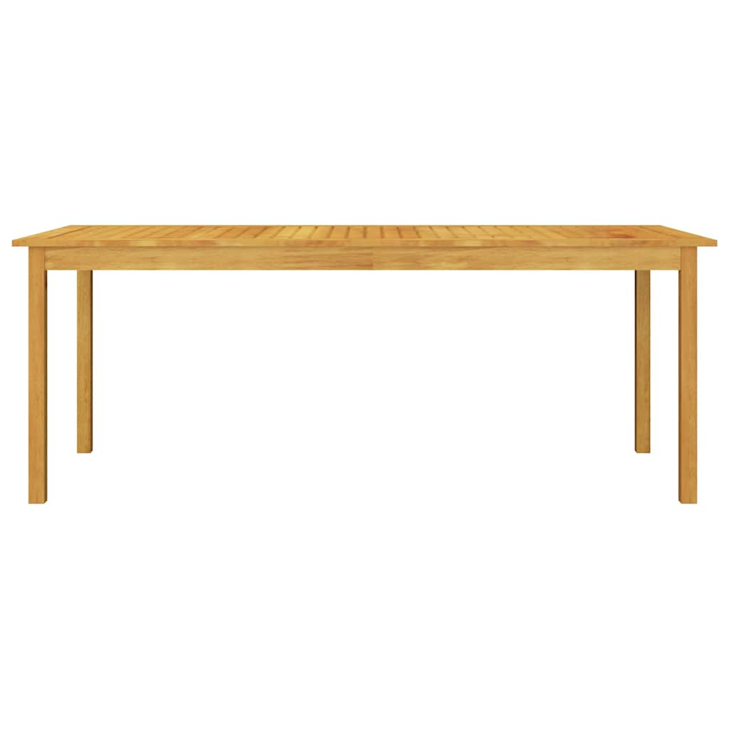 vidaXL Dining Set | Brown | Solid acacia wood, PE rattan, powder-coated steel