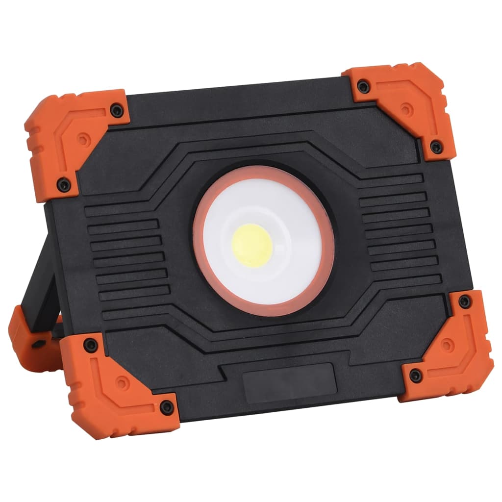 149673 vidaXL Portable LED Spotlight ABS 10 W Cold White