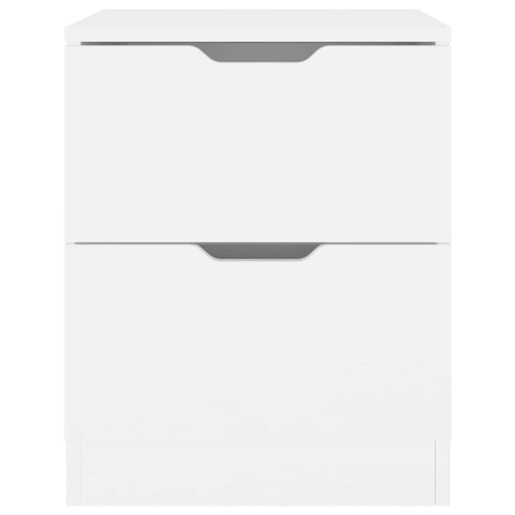 326724 vidaXL Bedside Cabinets 2 pcs White 40x40x50 cm Engineered Wood