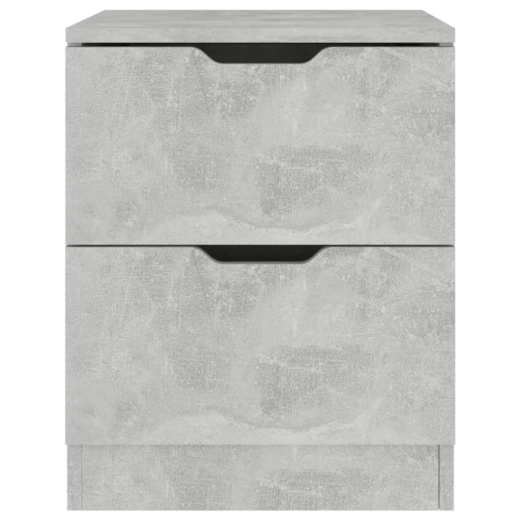 vidaXL Bedside Cabinet Concrete Grey 40x40x50 cm Engineered Wood