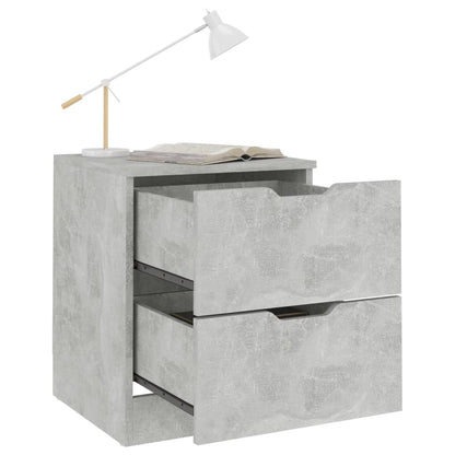 vidaXL Bedside Cabinet Concrete Grey 40x40x50 cm Engineered Wood