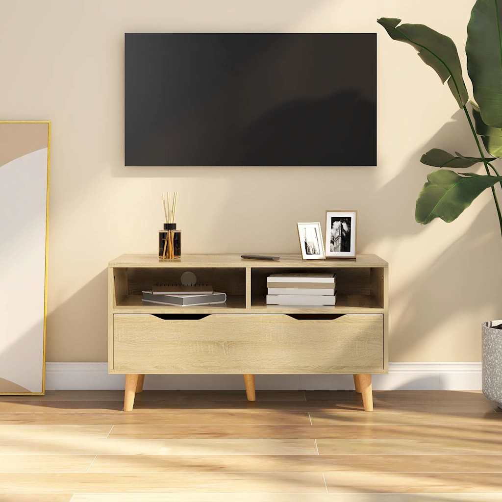 326780 vidaXL TV Cabinet Sonoma Oak 90x40x48,5 cm Engineered Wood