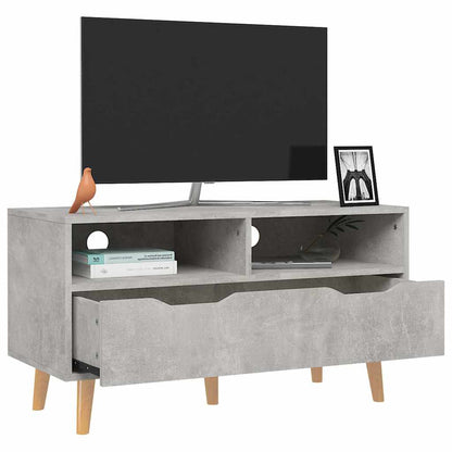 326781 vidaXL TV Cabinet Concrete Grey 90x40x48,5 cm Engineered Wood