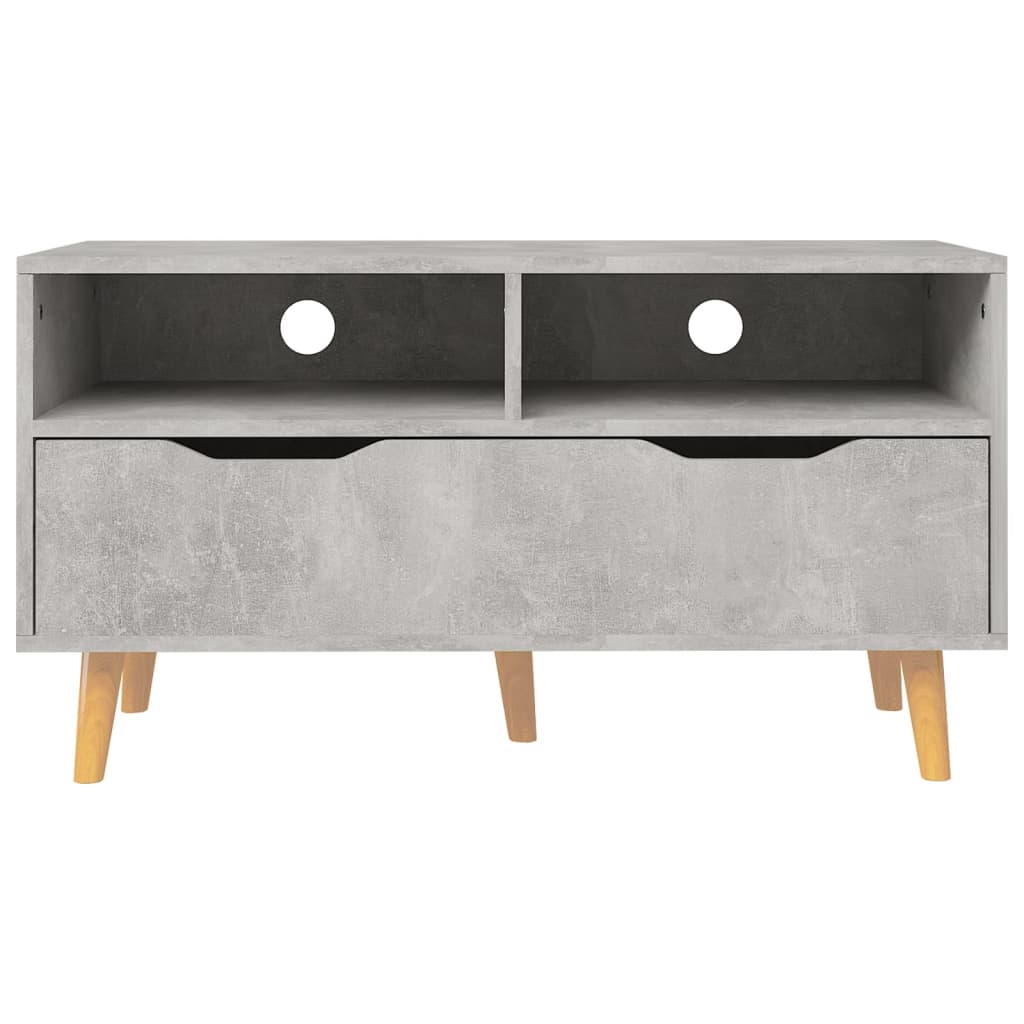 vidaXL TV Cabinet Concrete Grey 90x40x48.5 cm Engineered Wood