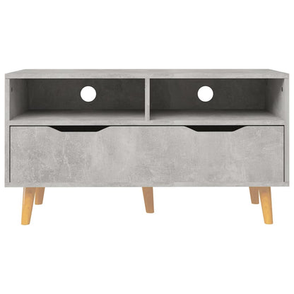 vidaXL TV Cabinet Concrete Grey 90x40x48.5 cm Engineered Wood