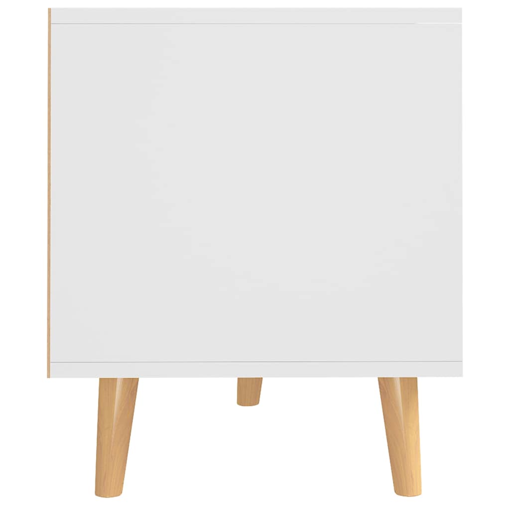 326782 vidaXL TV Cabinet White and Sonoma Oak 90x40x48,5 cm Engineered Wood