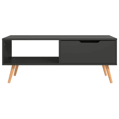 326788 vidaXL Coffee Table Grey 100x49,5x43 cm Engineered Wood