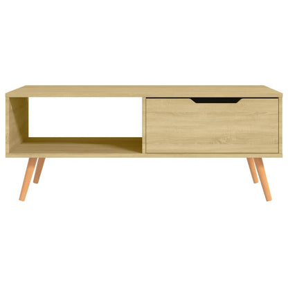 326789 vidaXL Coffee Table Sonoma Oak 100x49,5x43 cm Engineered Wood