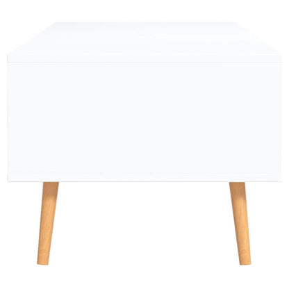 vidaXL Coffee Table White and Sonoma Oak 100x49.5x43cm Engineered Wood