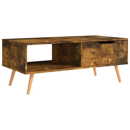 326794 vidaXL Coffee Table Smoked Oak 100x49,5x43 cm Engineered Wood