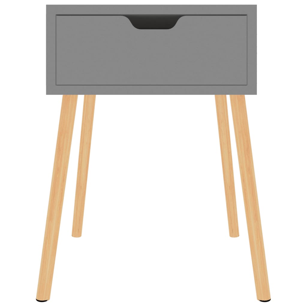 vidaXL Bedside Cabinets 2 pcs Grey 40x40x56 cm Engineered Wood