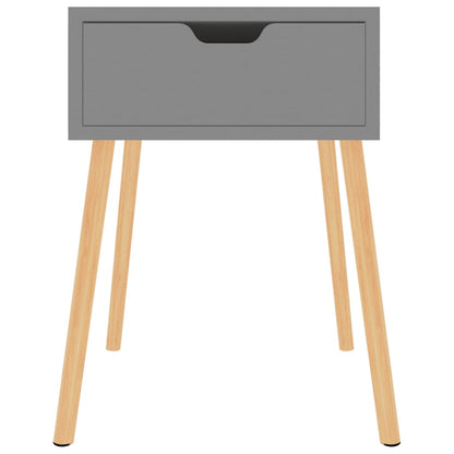 vidaXL Bedside Cabinets 2 pcs Grey 40x40x56 cm Engineered Wood