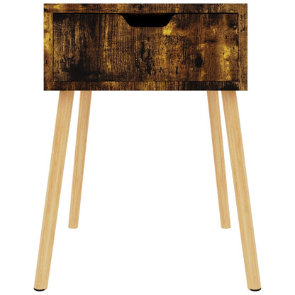 vidaXL Bedside Cabinets 2 pcs Smoked Oak 40x40x56 cm Engineered Wood
