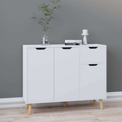 326813 vidaXL Sideboard White 90x30x72 cm Engineered Wood