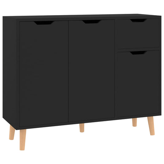 vidaXL Sideboard Black 90x30x72 cm Engineered Wood