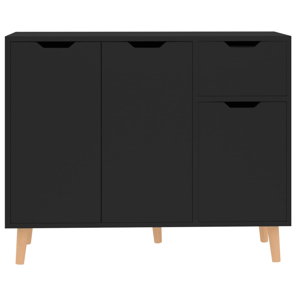 vidaXL Sideboard Black 90x30x72 cm Engineered Wood