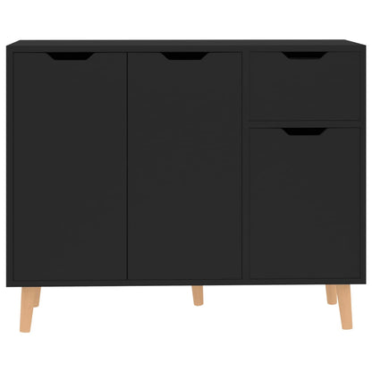 vidaXL Sideboard Black 90x30x72 cm Engineered Wood