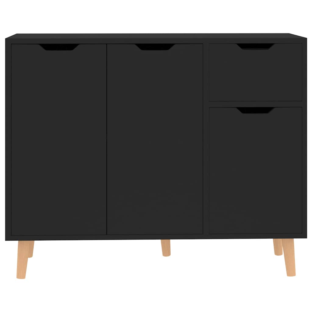 326814 vidaXL Sideboard Black 90x30x72 cm Engineered Wood