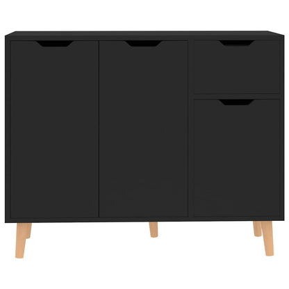 326814 vidaXL Sideboard Black 90x30x72 cm Engineered Wood