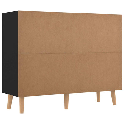 326814 vidaXL Sideboard Black 90x30x72 cm Engineered Wood