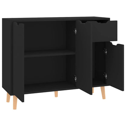 326814 vidaXL Sideboard Black 90x30x72 cm Engineered Wood